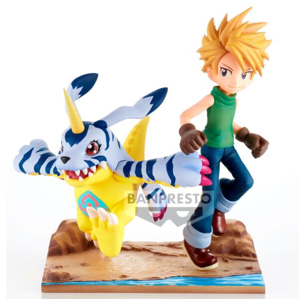 *Figura banpresto digimon adventure dxf adventure archives yamato & gabumon