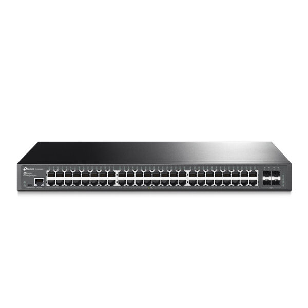 *Switch 48 puertos tp - link 10 - 100 - 1000 rack 19 pulgadas 1u +4sfp gestion l2