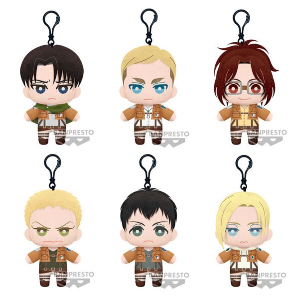*Peluche banpresto attack on titan tomonui plush assort series 2 1 unidad aleatoria