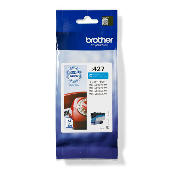 *Cartucho tinta brother lc427c cian 1500 paginas
