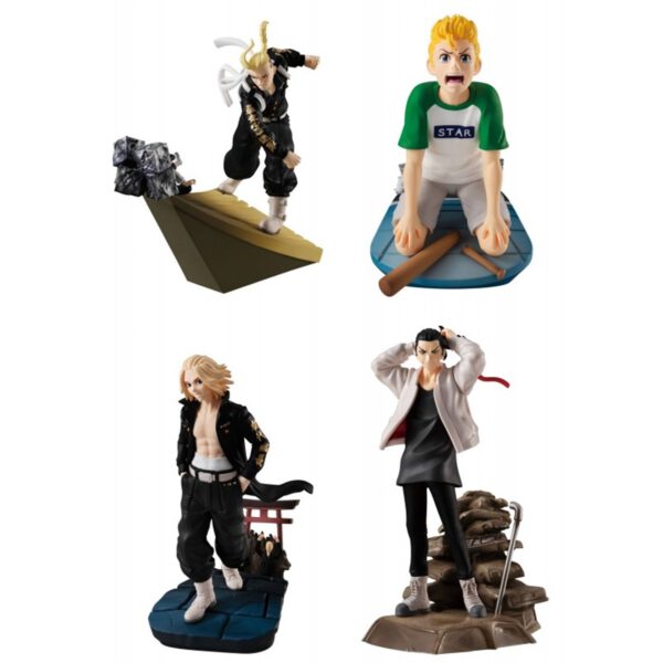 *Set figuras megahouse petitrama series tokyo revengers toman heroic scenes