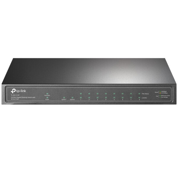 *Switch 10 puertos tp - link tl - sg1210p 10 - 100 - 1000 8 puertos poe+ 1 puerto sfp
