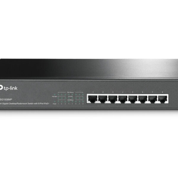*Switch 8 puertos tp - link tl - sg1008mp 10 - 100 - 1000 poe+