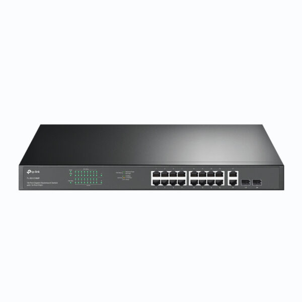 *Switch 18 puertos tp - link tl - sg1218mp 16 puertos gigabit poe 2 puertos sfp