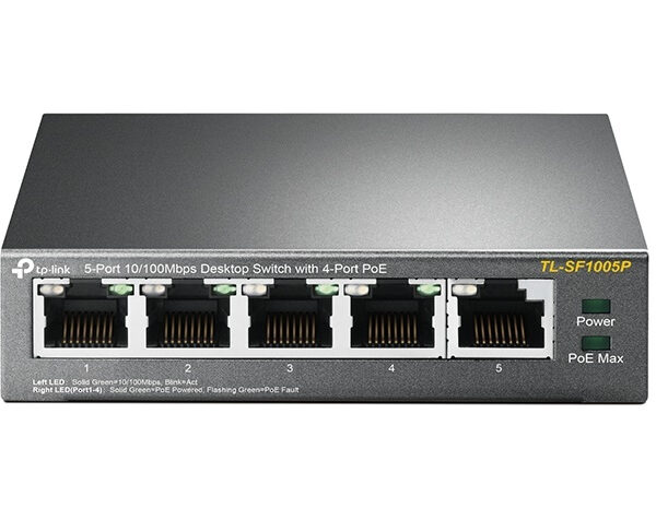 *Switch 5 puertos tp - link tl - sf1005p 10 - 100 4 puertos poe