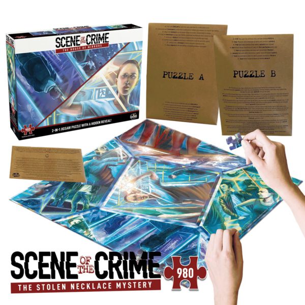 *Juego de mesa puzzle escena del crimen la casa de los espejos