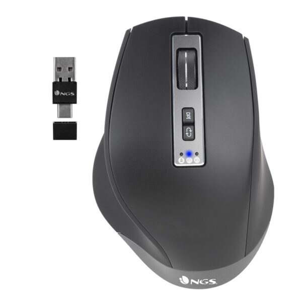 *Raton multidispositivo inalambrico recargable ngs blur - rb