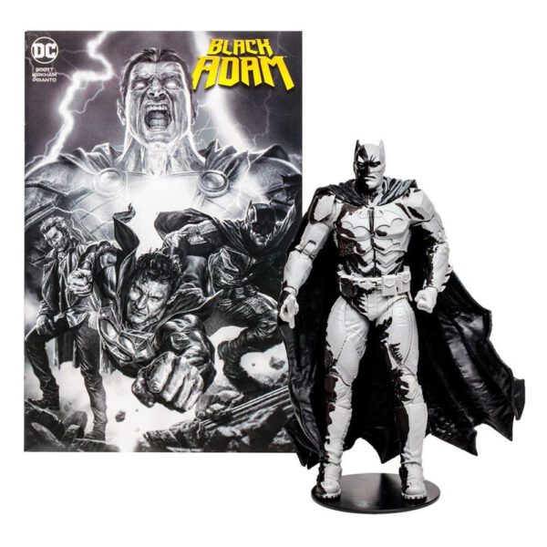 *Figura y comic mcfarlane toys dc comics black adam batman line art variant`
