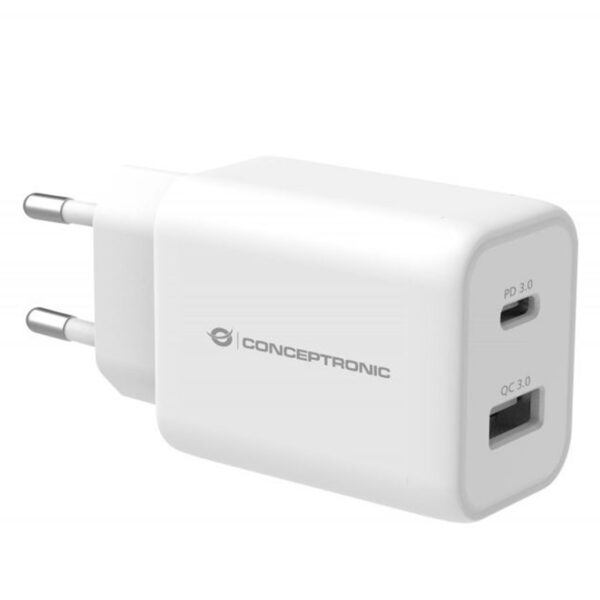 *Cargador conceptronic carga rapida pd 1 puerto usb - a althea - 33w - blanco