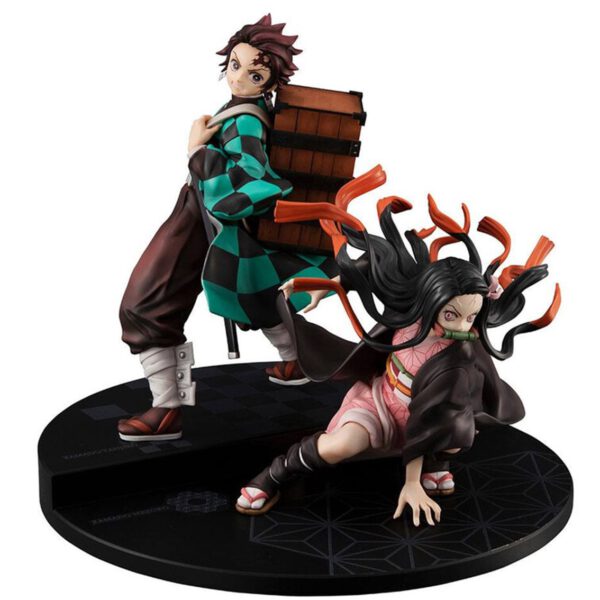 *Figura megahouse serie g.e.m. demon slayer kimetsu no yaiba kamado brother & sis