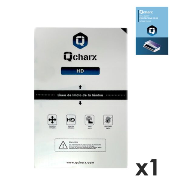 *Laminas de proteccion frontales para tablet qcharx hidrogel hd  qx1 1 unidad
