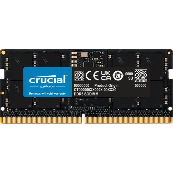 *Memoria ram ddr5 16gb crucial  - sodimm - 4800 mhz - pc5 38400 cl40