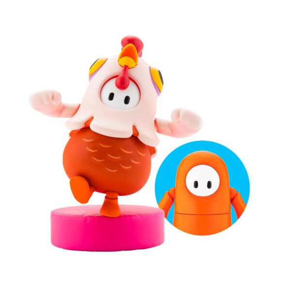 *Figura kotobukiya fall guys ultimate knockout 1 - 20 estrella de cine - piel de pollo pack 01