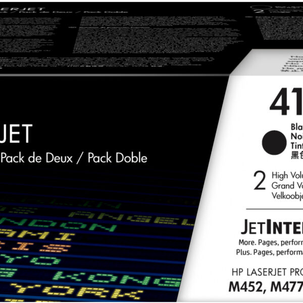 *Pack toner hp laserjet 410x alta capacidad 2 uds cf410xd