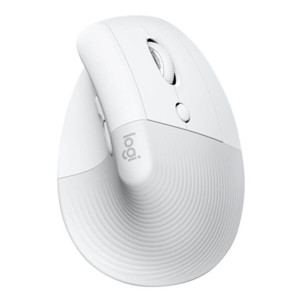 *Mouse raton vertical logitech lift para mac 6 botones 4000 dpi wireless inalambrico blanco hueso