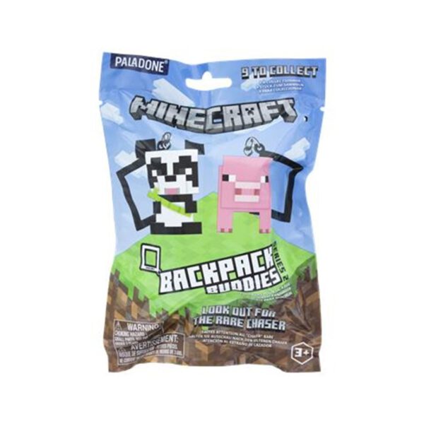 *Figura con colgante backpack budies paladone minecraft t2
