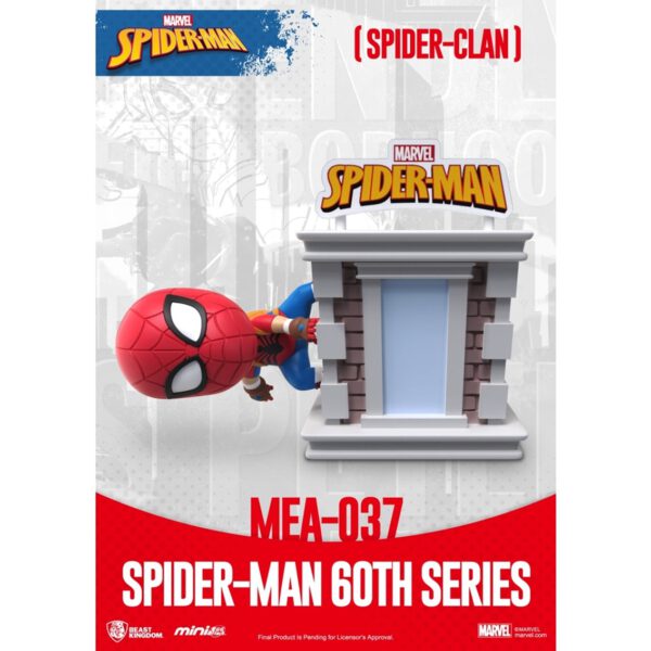 *Figura beast kingdom mini egg attack marvel spider - man spider - clan serie 60 aniversario