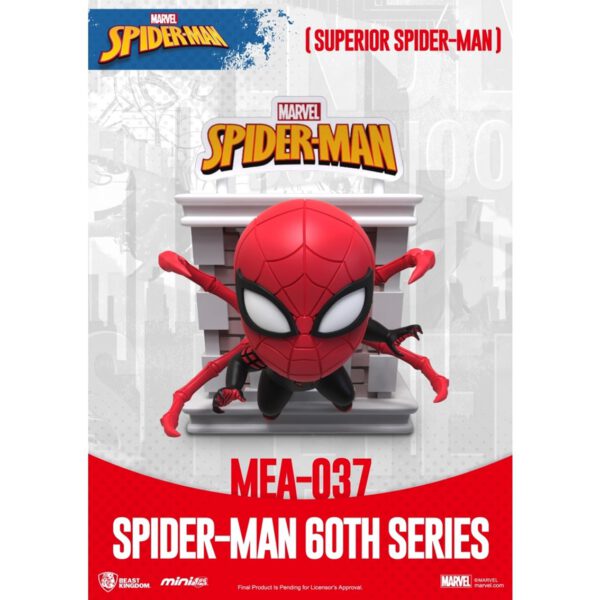 *Figura beast kingdom mini egg attack marvel spider - man superior spider - man serie 60 aniversario