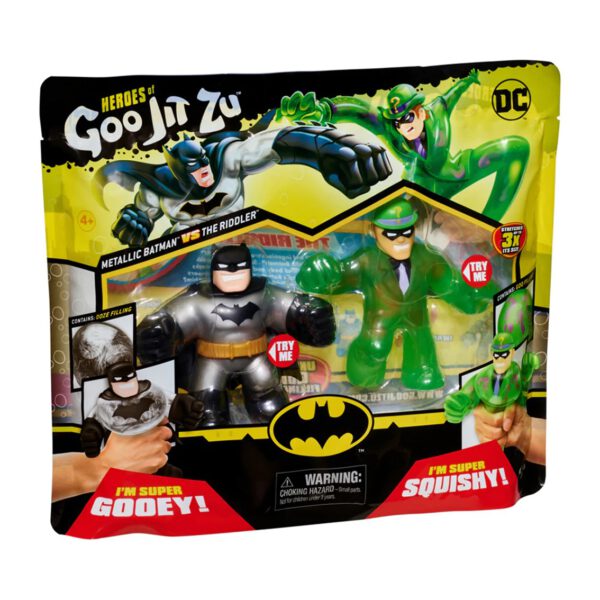 *Pack de 2 figuras bandai goo jit zu dc héroes batman vs the riddler