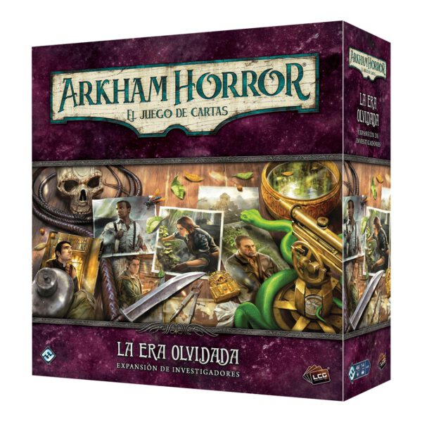 *Juego de mesa arkham horror lcg: la era olvidada expansion investigadores edad recomendada 14 años