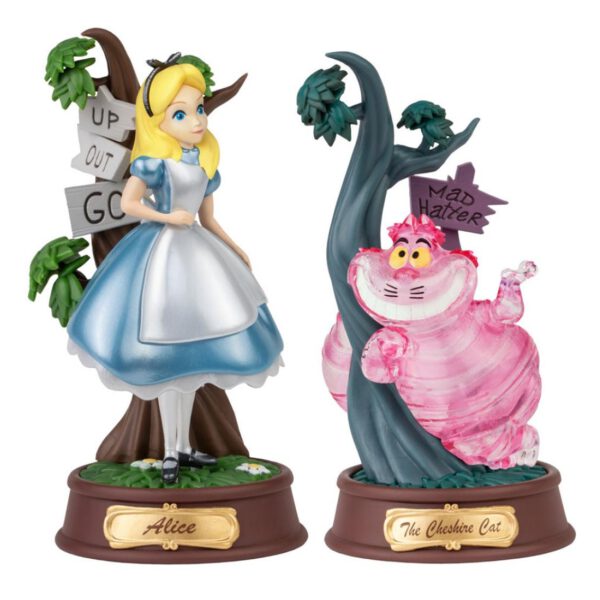 *Set de 2 figuras mini dstage disney alicia en el pais de las maravillas color especial
