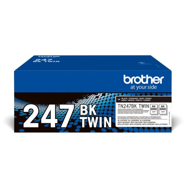 *Pack toner brother tn247bktwin negro larga duracion