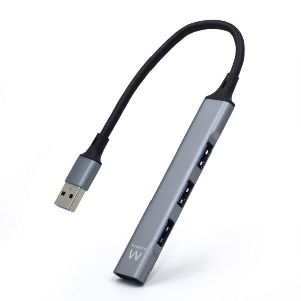 *Hub slim ewent 4 puertos usb + entrada y salida - usb tipo a