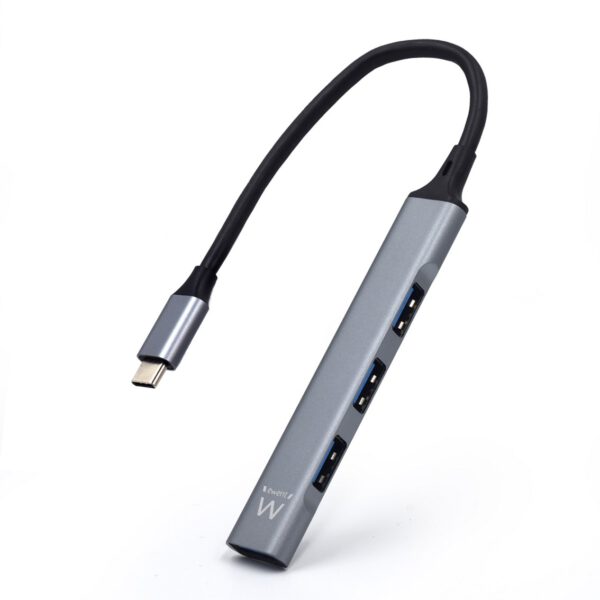 *Hub usb ewent 4 puertos - 1 x usb 3.2 - 3 x usb 2.0 - usb tipo c