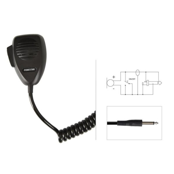 *Microfono dinamico fonestar mcd - 364 de comunicaciones