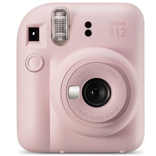 *Camara fujifilm mini instax 12 flash -  autoexposicion -  rosa pastel