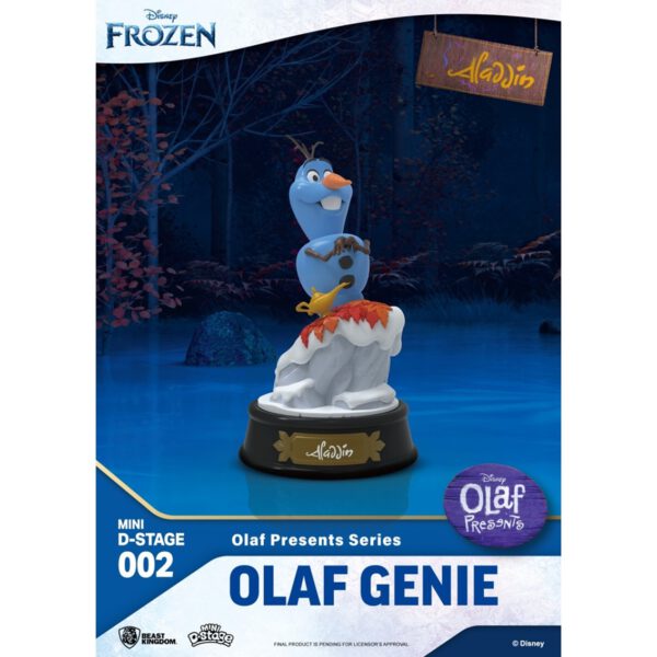 *Figura beast kingdom minidstage disney olaf presenta olaf genio