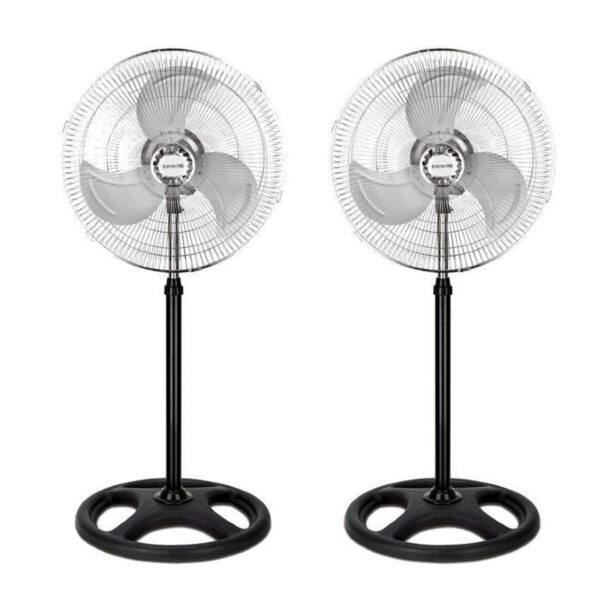 *Ventilador de pie thulos et - f18sf -  pack 2 45 cm - altura regulable - 80w