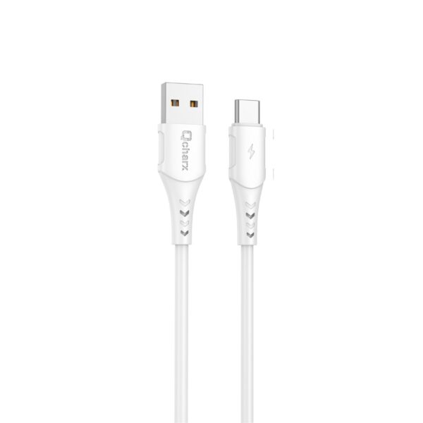 *Cable qcharx lisbon usb a micro 24a - 1 m - pvc blanco