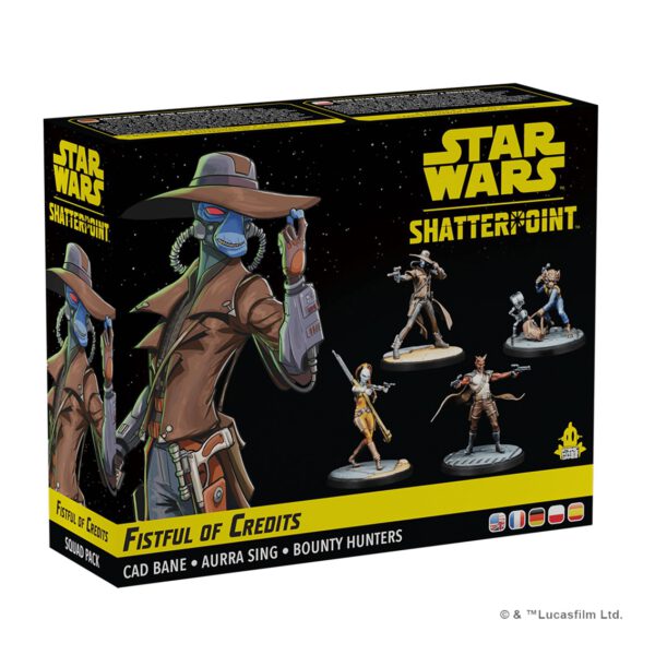 *Juego de mesa star wars shatterpoint fistful of credits cad bane squad pack edad recomendada 14 años