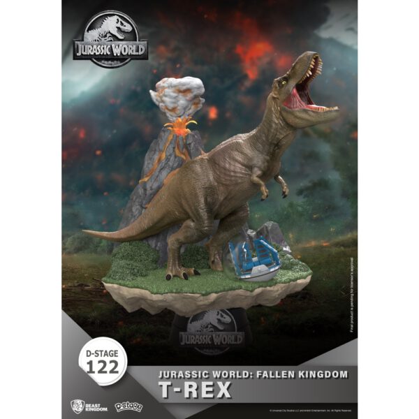 *Figura beast kingdom dstage jurassic world el reino caido t - rex