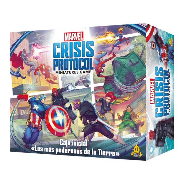 *Juego de mesa marvel crisis protocol caja inicial los mas poderosos de la tierra edad recomendada 14 años