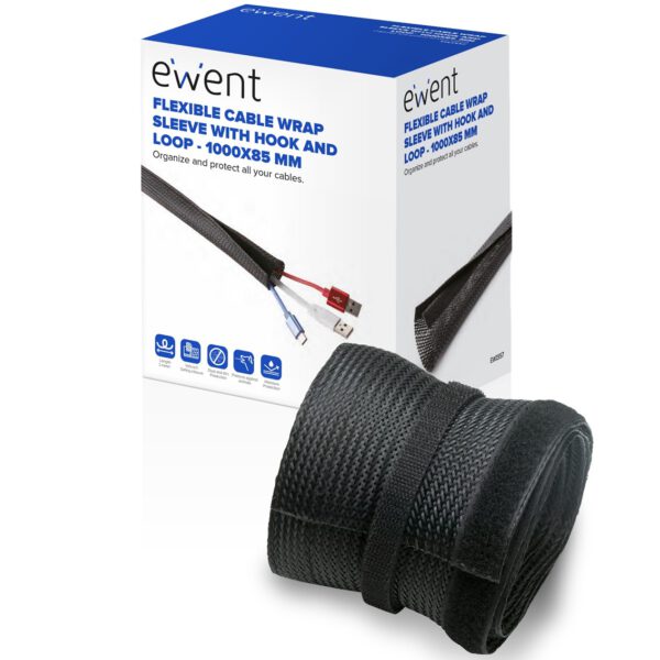 *Manguito flexible con velcro ewent ew1557 1000x85mm