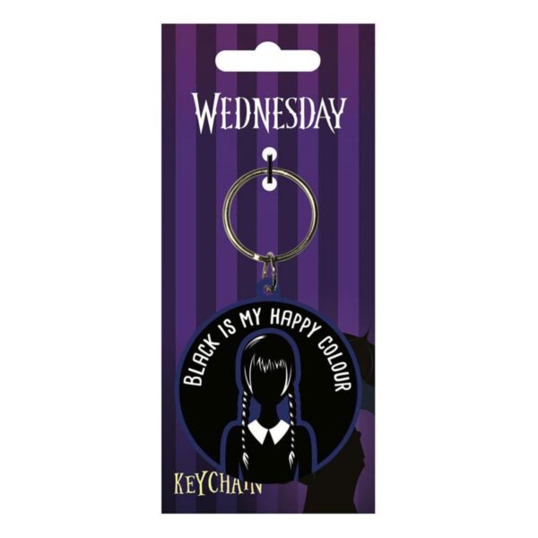 *Llavero pyramid wednesday addams black is my happy color