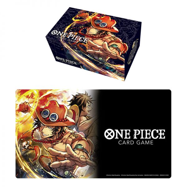 *Tapete y caja de almacenamiento one piece portgas d ace