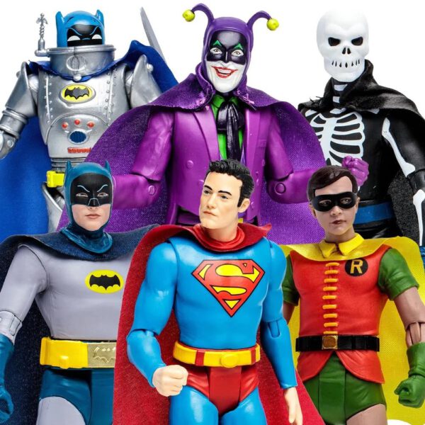 *Figura mcfarlane dc retro batman 66 wave 88 1 unidad aleatoria