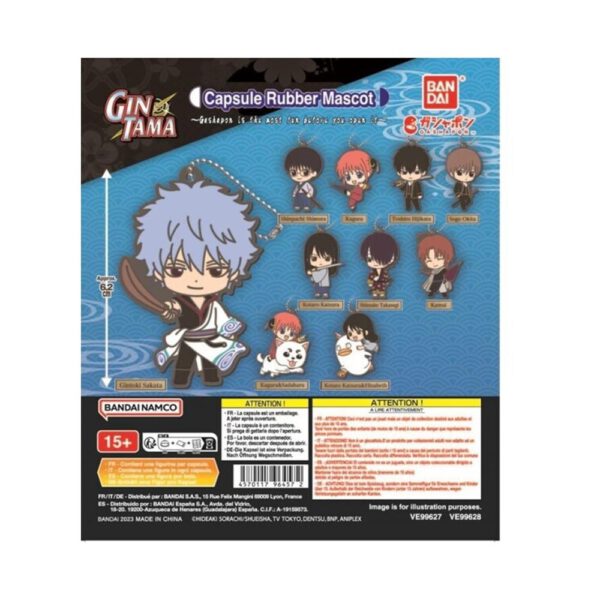 *Set gashapon 40 articulos gintama capsule rubber mascot