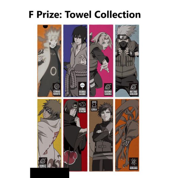 *Surtido toallas bandai 24 unidades naruto will of fire edition exclusiva
