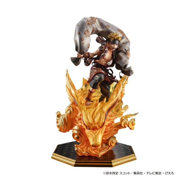 *Figura megahouse gem series naruto shippuden naruto dios del viento