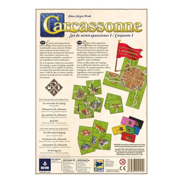 *Juego de mesa devir carcassonne expansiones reunidas