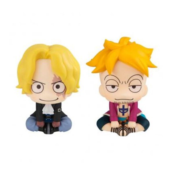 *Figura megahouse look up one piece sabo & marco con regalos sorpresa