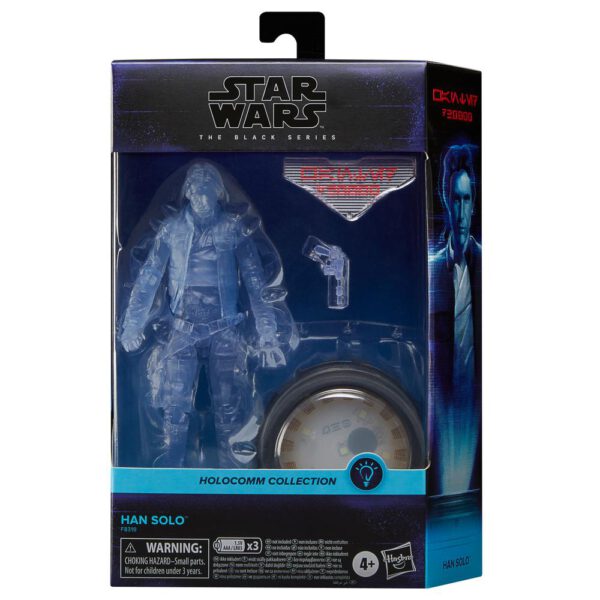 *Figura hasbro star wars the black series holocomm collection han solo