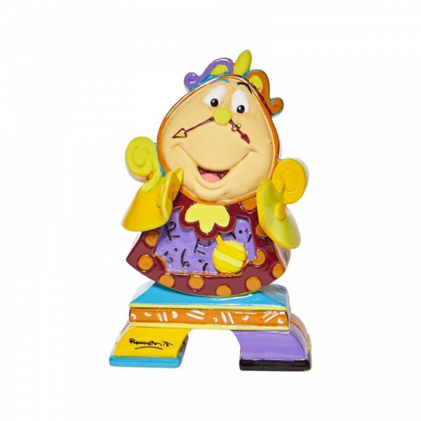 *Figura disney enesco la bella y la bestia cogsworth estilo britto