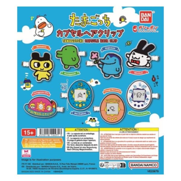 *Set gashapon 40 unidades tama capsule hair clip