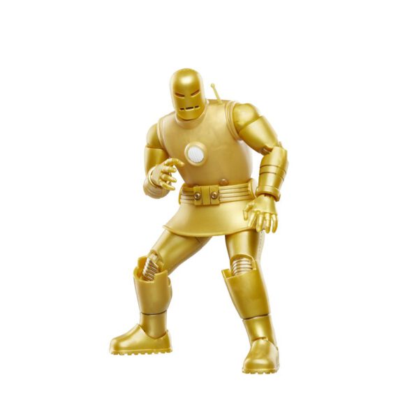 *Figura hasbro marvel legends series iron man (model 01 - gold)
