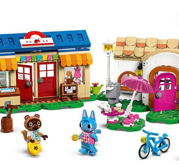 *Lego animal crossing mininook y la casa de minina